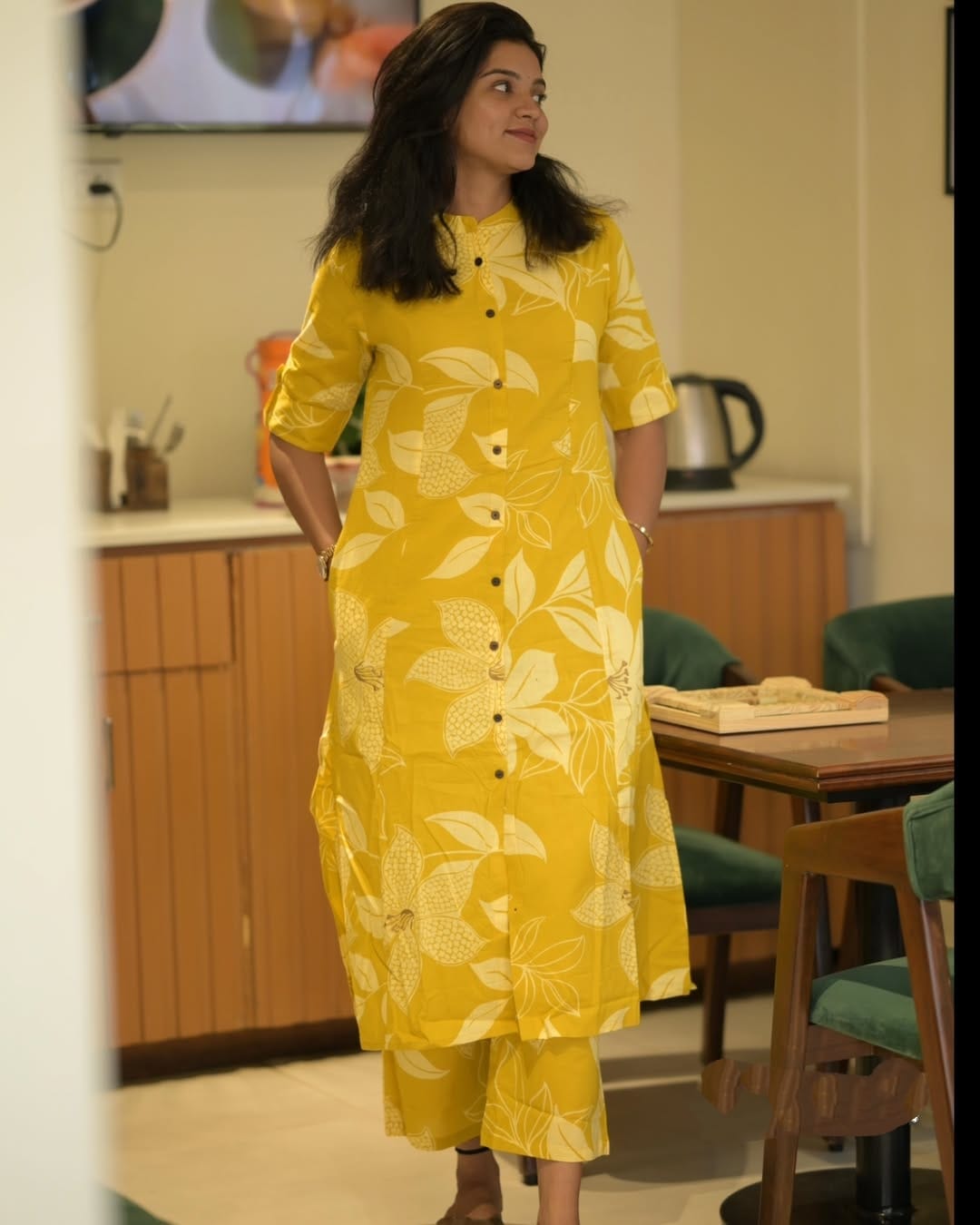 Mustard Sunshine Cotton Co-ord Set