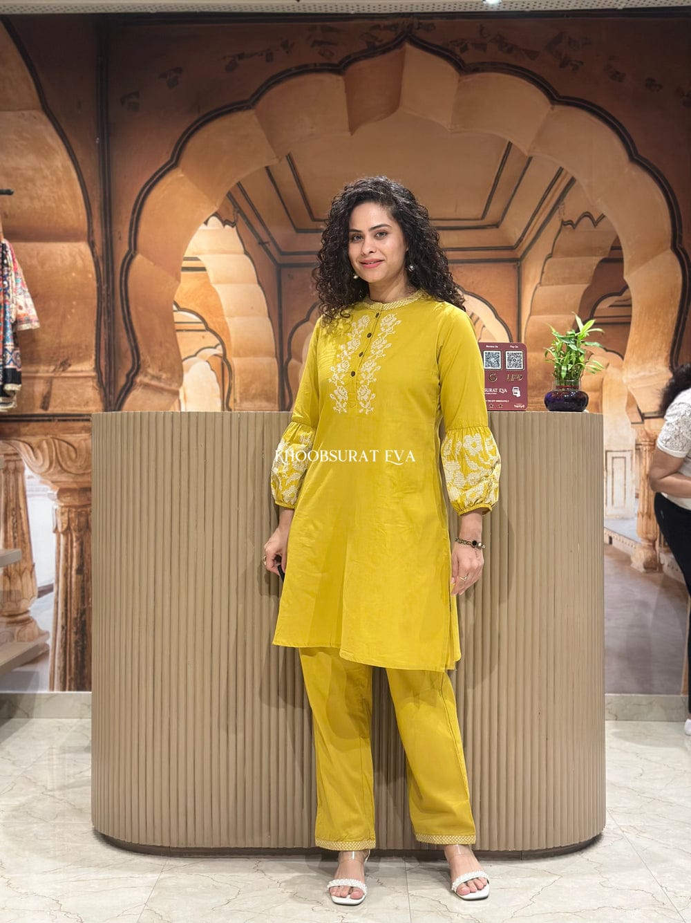 Pure Embroidery Cotton Co-Ord Set