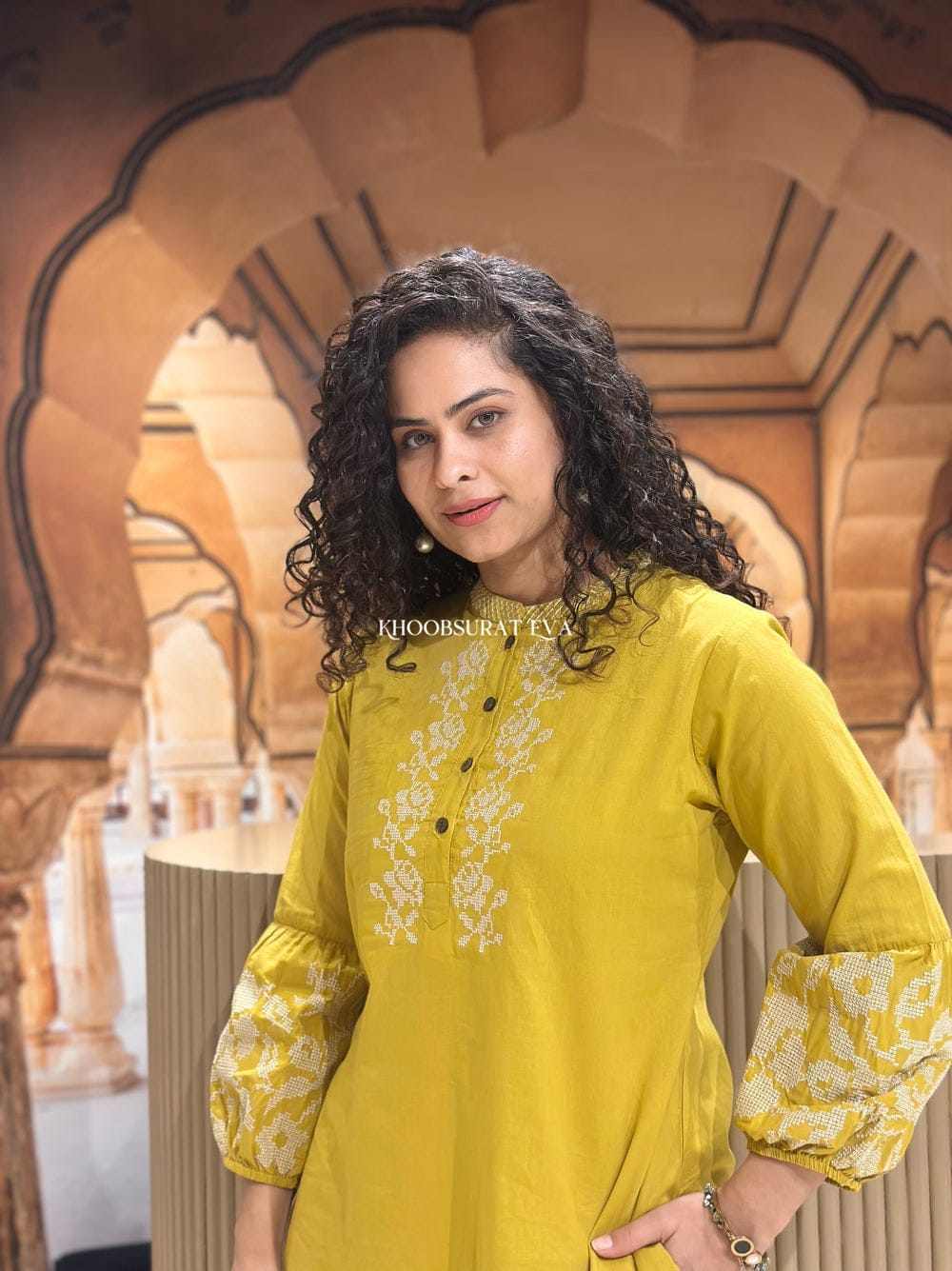 Pure Embroidery Cotton Co-Ord Set