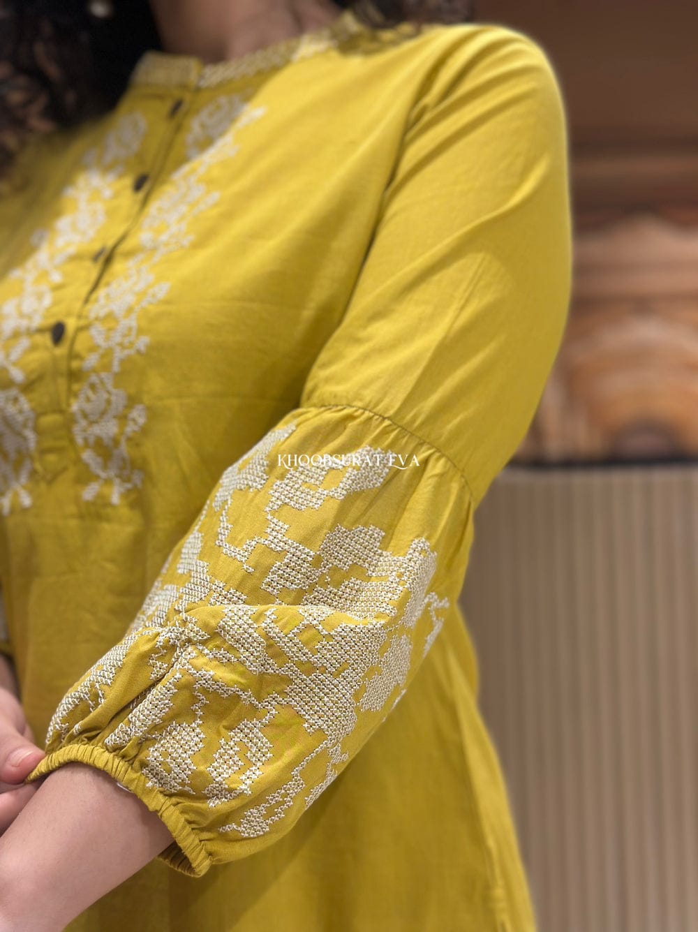 Pure Embroidery Cotton Co-Ord Set