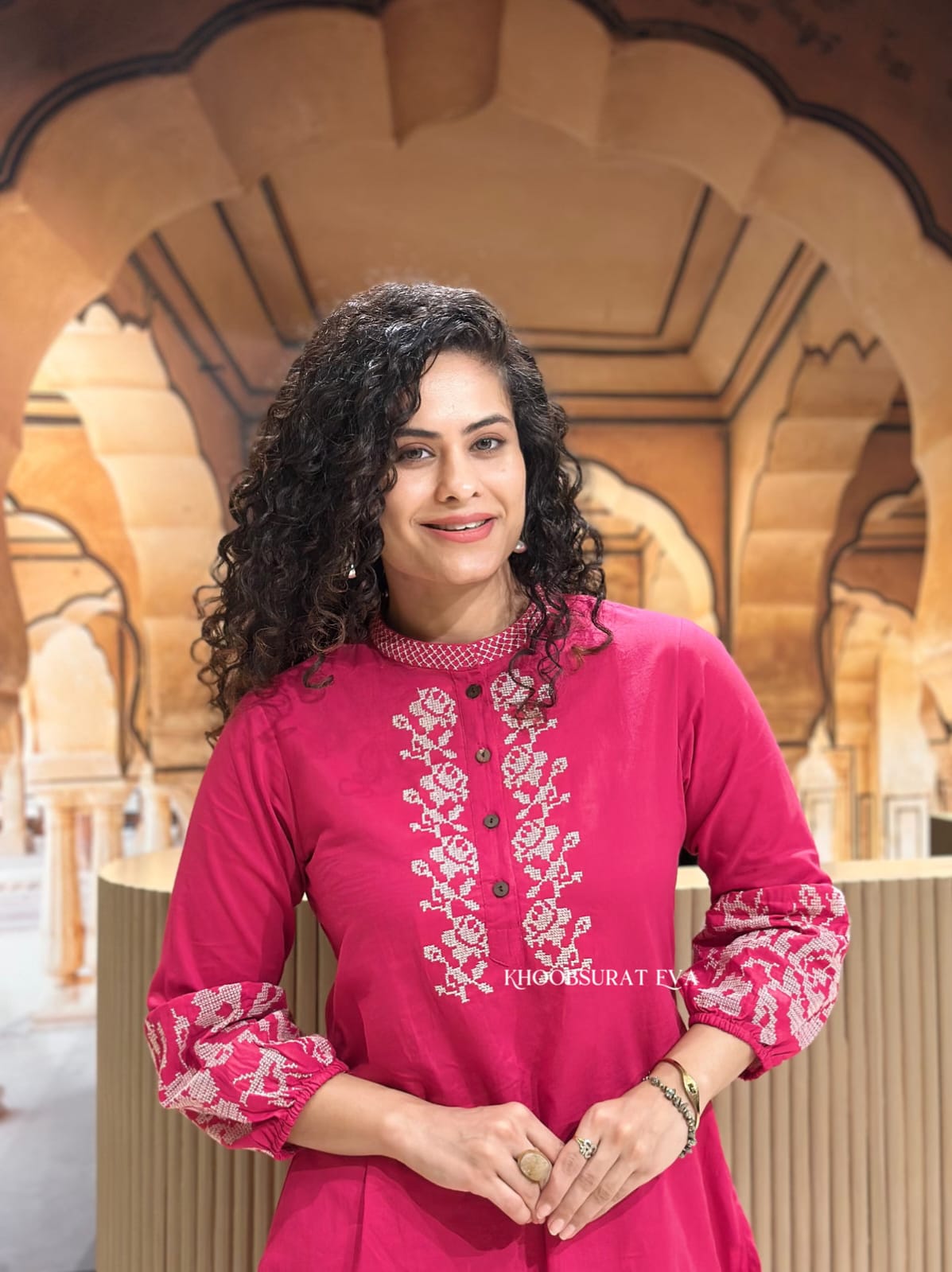 Pure Embroidery Cotton Co-Ord Set