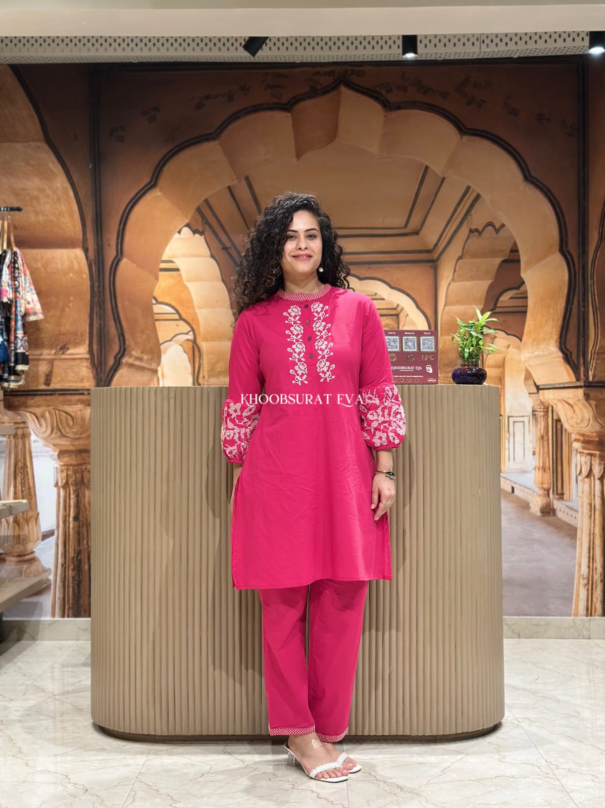 Pure Embroidery Cotton Co-Ord Set