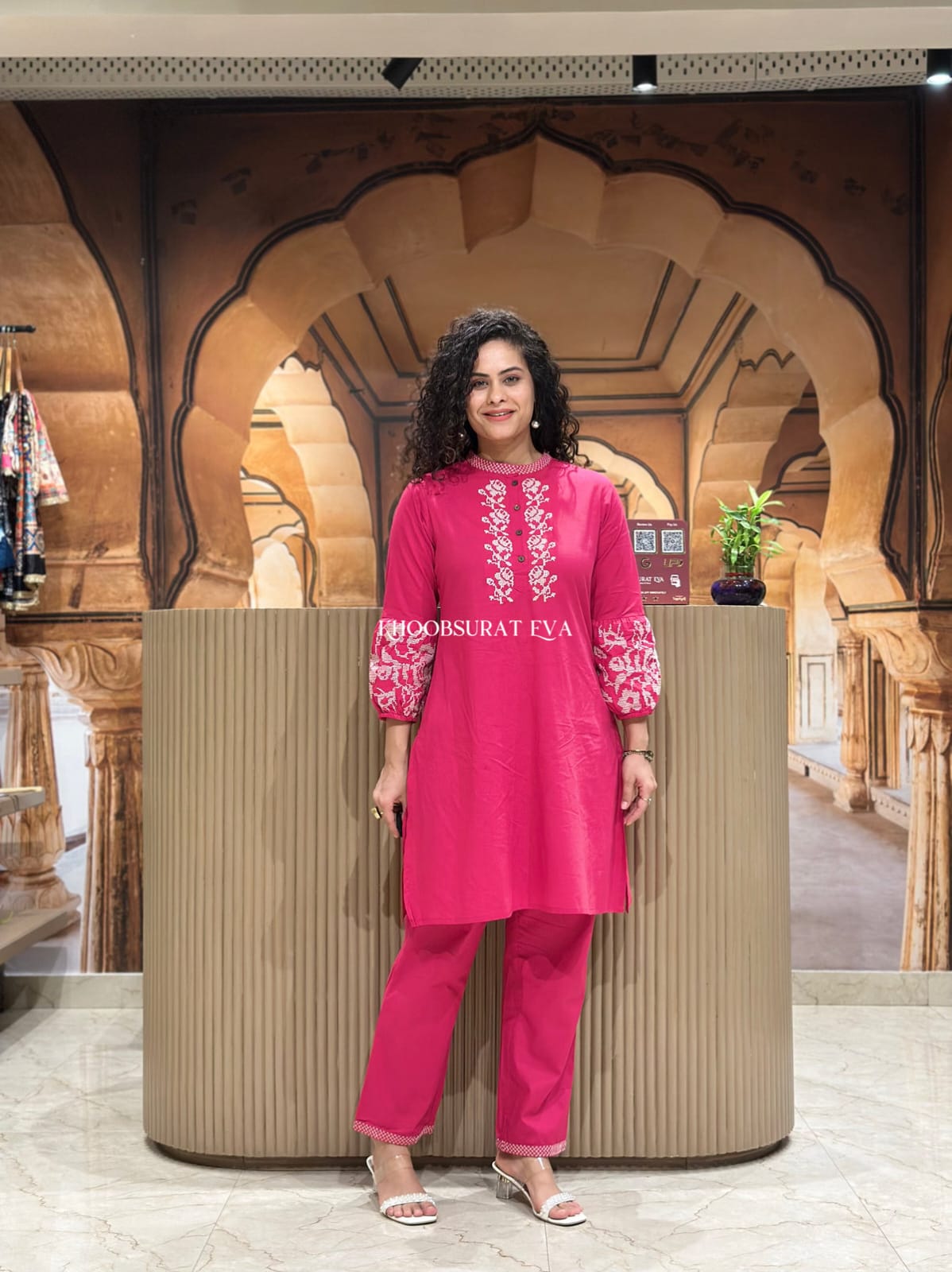 Pure Embroidery Cotton Co-Ord Set