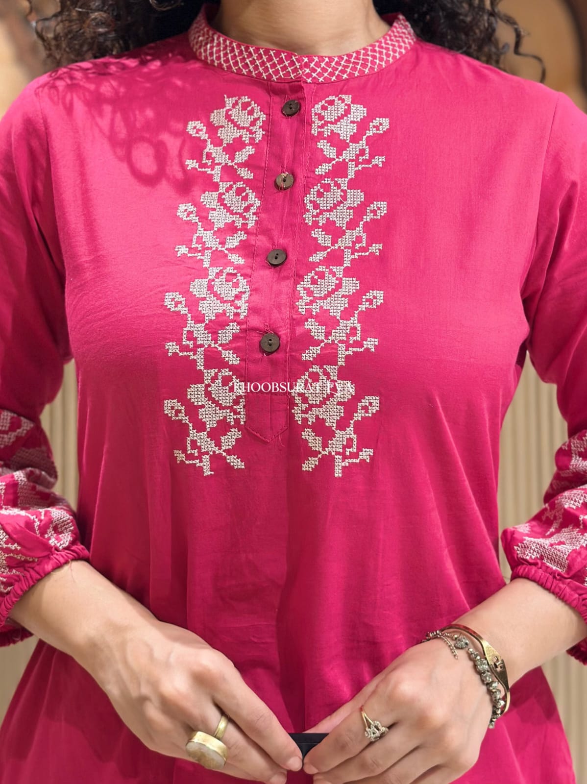 Pure Embroidery Cotton Co-Ord Set