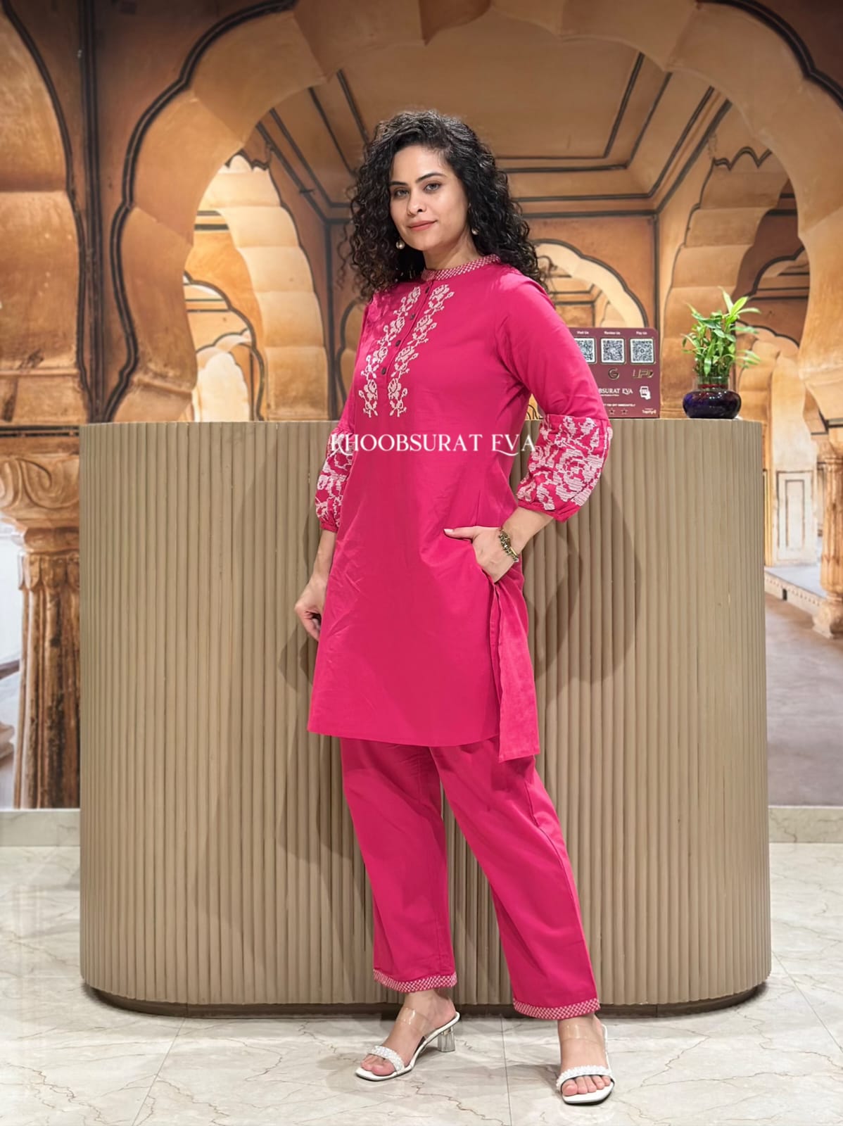 Pure Embroidery Cotton Co-Ord Set