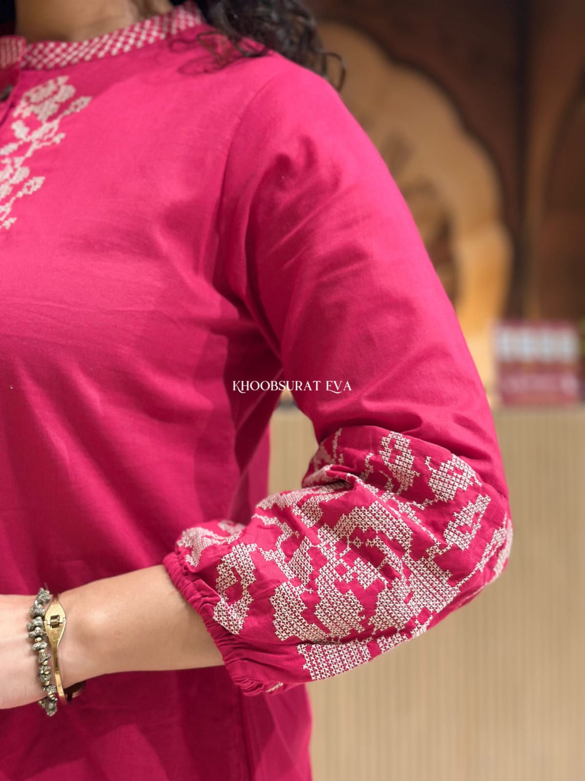 Pure Embroidery Cotton Co-Ord Set