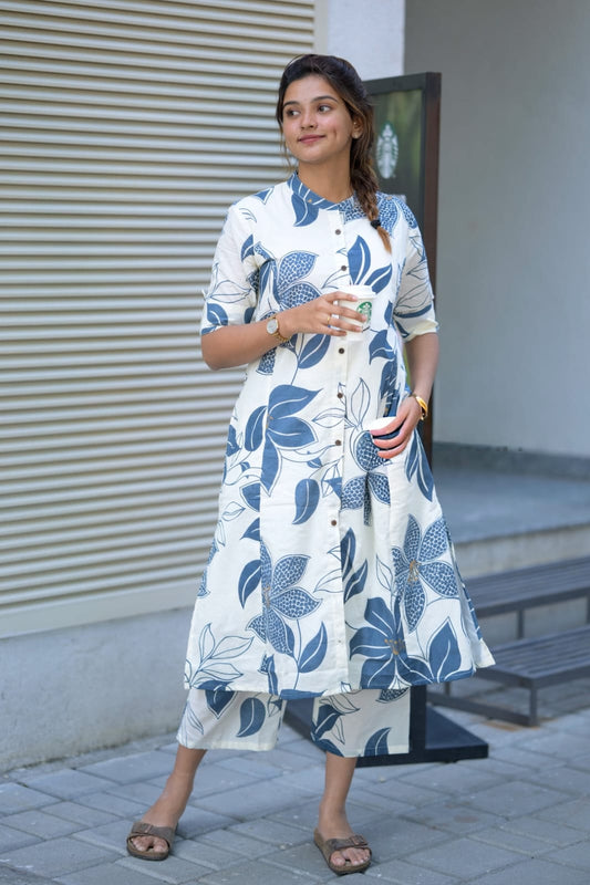 Blush Bloom Blue Floral Coord Set