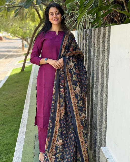 Pure Cotton  Kurti Pant Set For Women