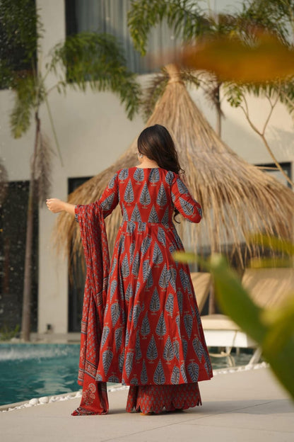 Pure Maslin with Heavy Digital Print Kurta, Pant and Dupatta Set