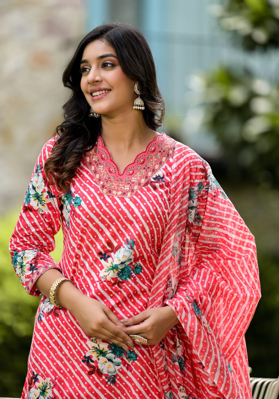 Gulaabi Bloom Kurti Set